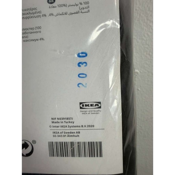 Ikea HILLEBORG Blackout Curtains 2 Panels 57x98" Gray/Dark Gray 404.250.30, NEW - Picture 6 of 11